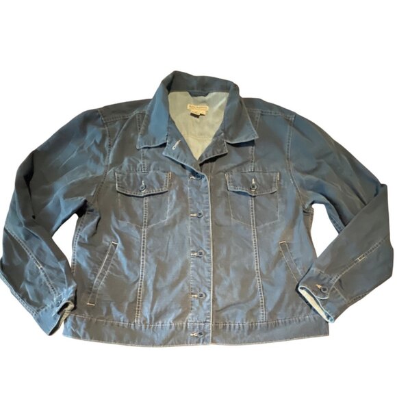 Royal Robbins Button Denim Chambray Jacket XL - Picture 1 of 6